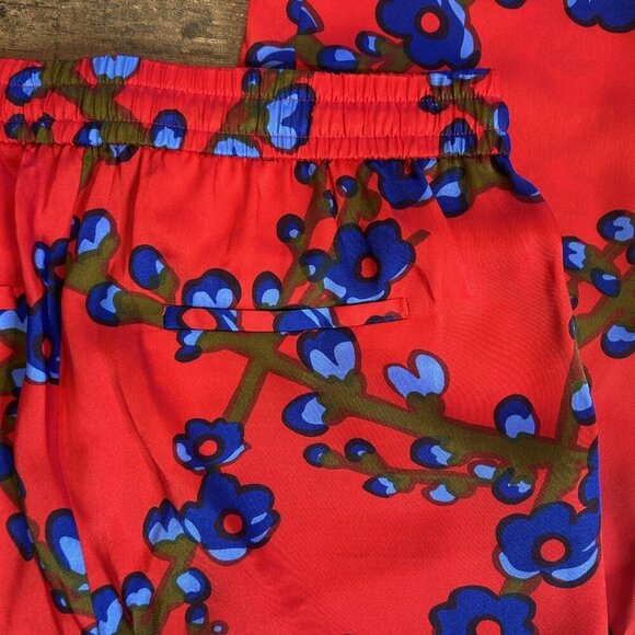 J. Crew Collection Lattice Floral Drapey Pull On Pants Size 2 - Picture 4 of 10